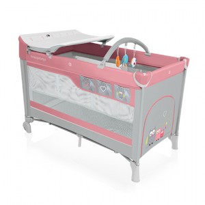 Cestovná postieľka Baby Design DREAM NEW, pink